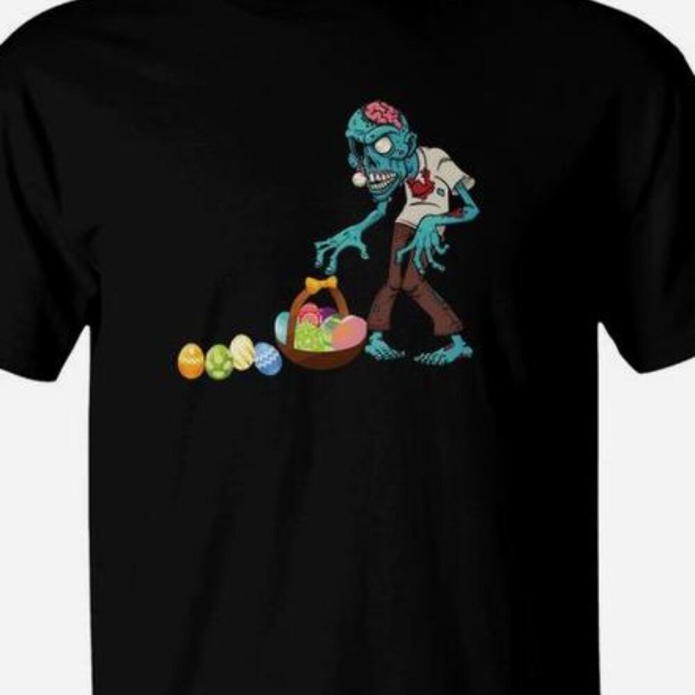 Zombie Happy Easter Egg Hunt Funny Easter Day T-Shirt